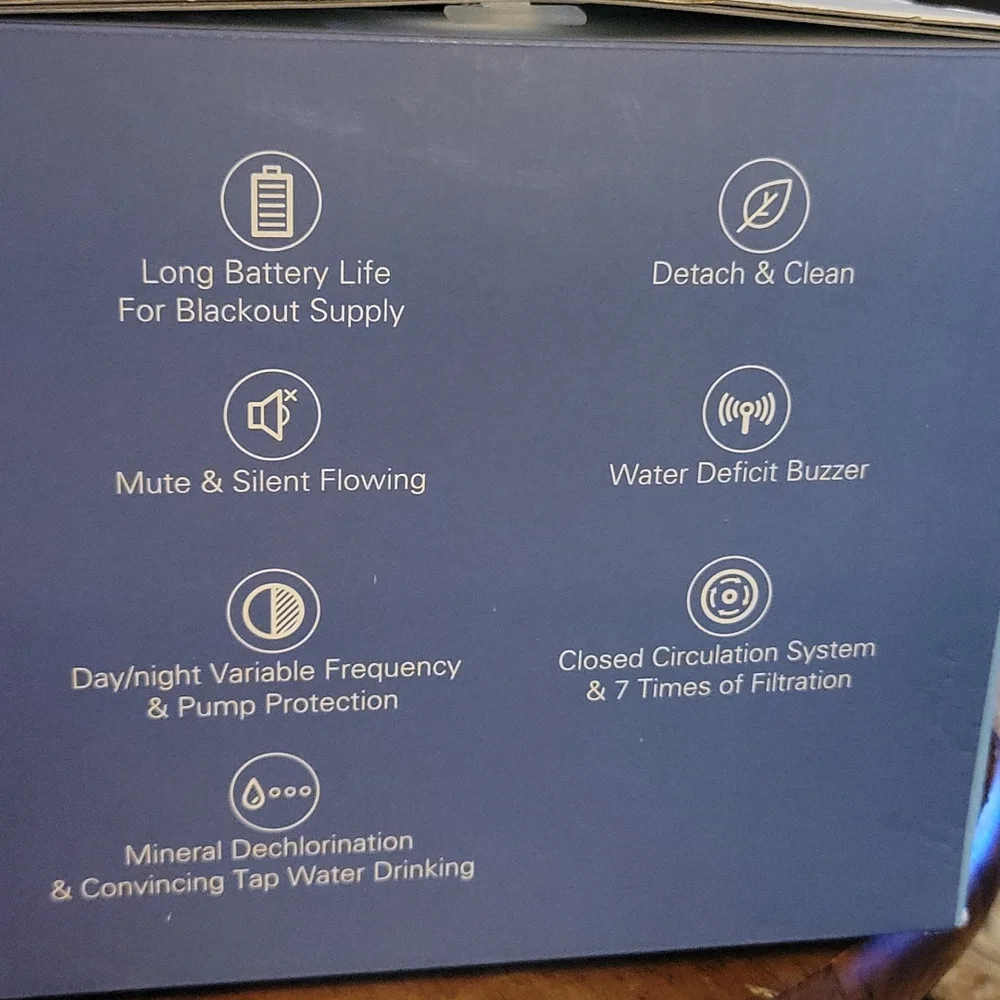Voluex Intelligent Pet Fountain Electric Pump Filter Silent 2.3L New…